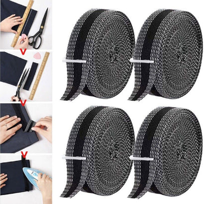 DIY 10M Iron-On Hemming Tape – No-Sew Clothing Repair Solution for Pants, Skirts, Dresses & Curtains – Self-Adhesive Fabric Fusing Tape for Easy Fixes