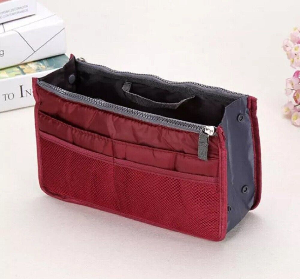 Women's Travel Purse Organizer Insert – Multi-Pocket Tote Handbag Liner for Easy Bag Swap, Lightweight Storage for Essentials, Makeup & Accessories
