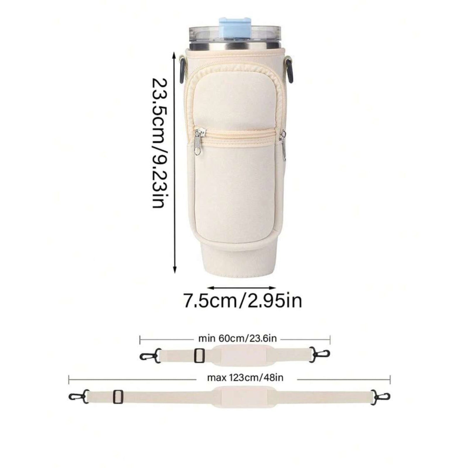 Tumbler Case Cup Holder Accessories with Strap Carrier Bag for 40Oz Cup Cover