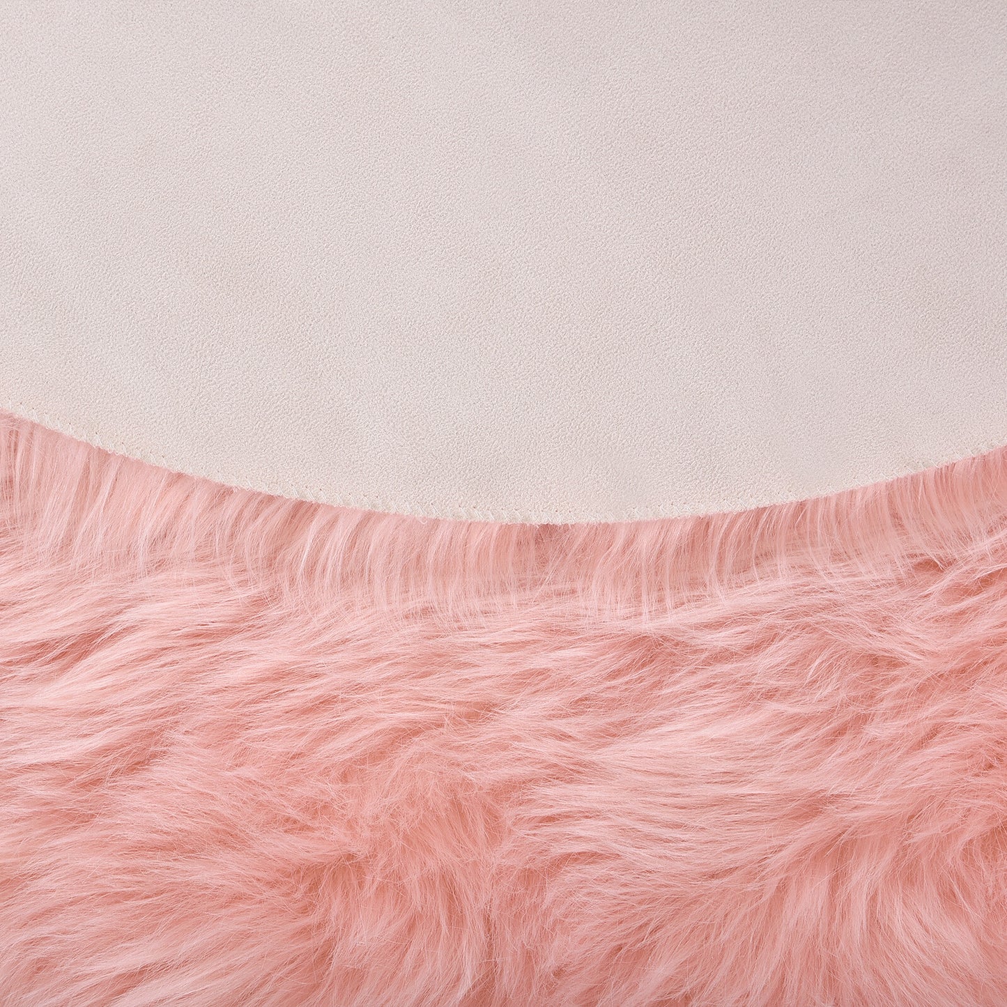 Faux Fur Sheepskin Fluffy Area Rugs round Shaggy Carpet for Bedroom Living Room