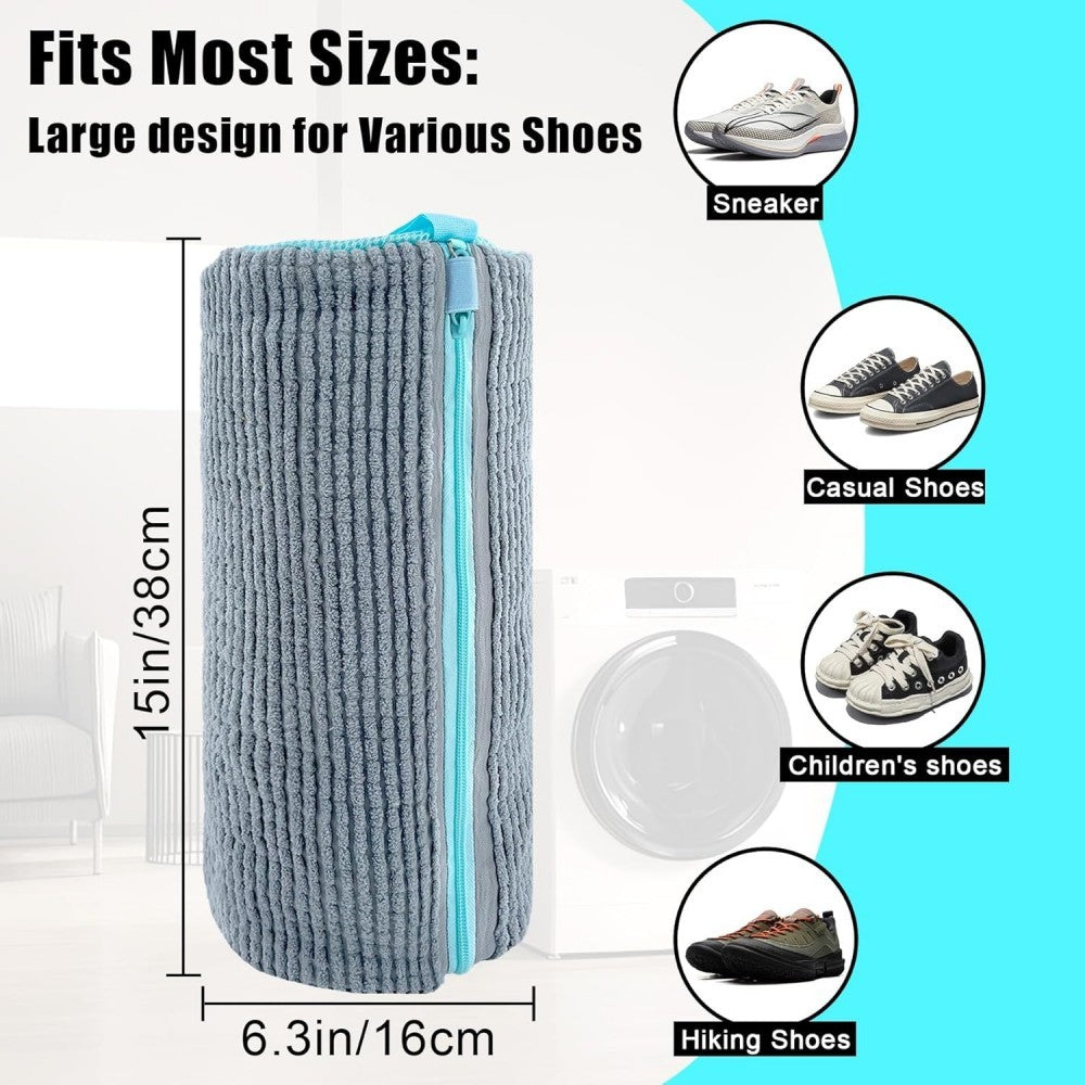 2Pcs Shoes Laundry Bag Shoe Washing Machine Cleaning Bag for Sneaker Tennis Shoe