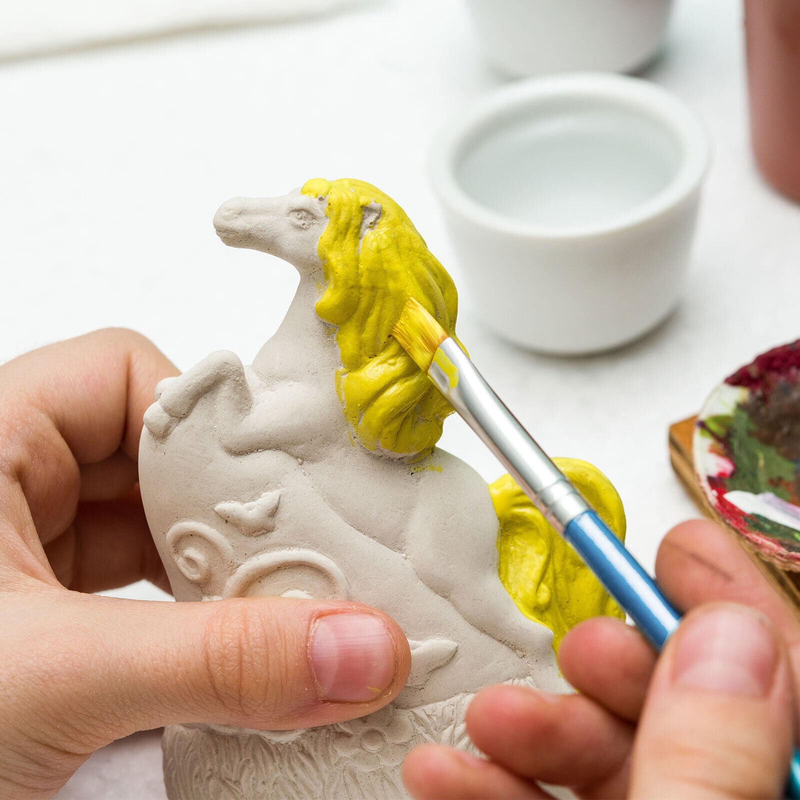 100Pcs Artist Paint Brushes Set Art Acrylic Oil Watercolour Painting Craft Model