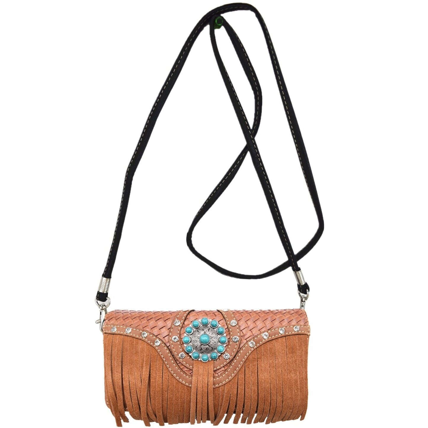 Western Style Purse & Wallet Set –Vegan Leather Shoulder Bag with Concealed Carry Pocket, Phone Pocket & Adjustable Strap –Trendy & Functional Handbag