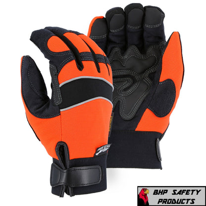 Majestic 2145 Winter Hawk Armorskin Insulated Mechanics Work Gloves, Waterproof