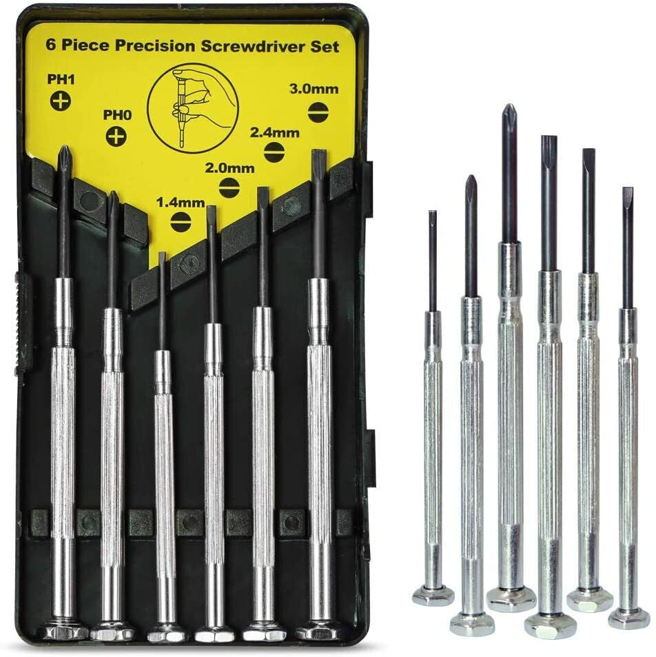 N1 Screwdriver Mini 6PCS Set with Case, Screwdriver Kit with 6 Different Size