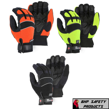 Majestic 2145 Winter Hawk Armorskin Insulated Mechanics Work Gloves, Waterproof