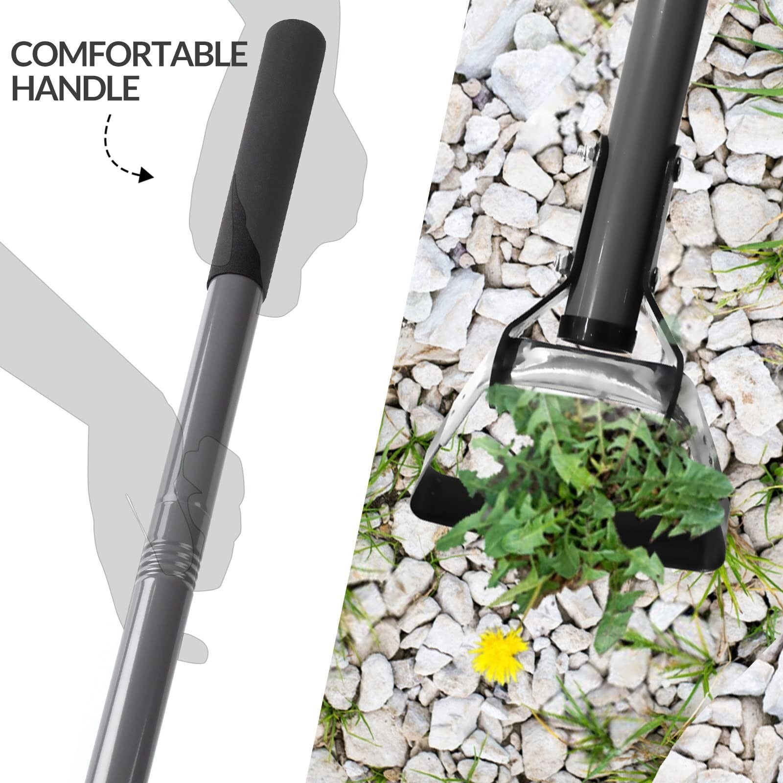 Walensee Action Hoe for Weeding Stirrup Hoe Tools for Garden Hula-Ho with Adj...