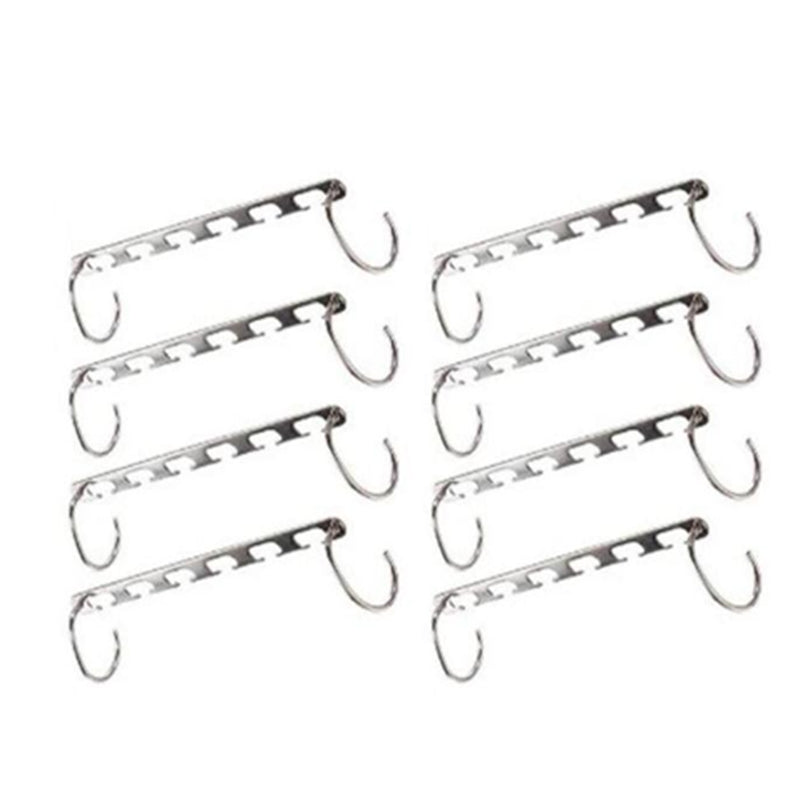 2-10X Magic Metal Wonder Hanger Closet Space Saver Organizer Rack Clothes Hooks
