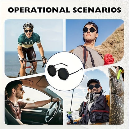 Adjustable Tint Sunglasses, 1-9 Gears Polarized Glasses, Beach, Fishing, Driving