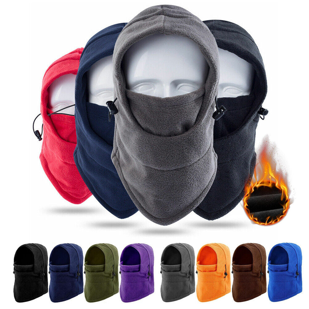 Winter Fleece Balaclava Ski Mask | Thermal Full Face Windproof Mask | Adjustable Neck Gaiter | Soft, Warm & Cozy for Cycling, Skiing, Outdoor