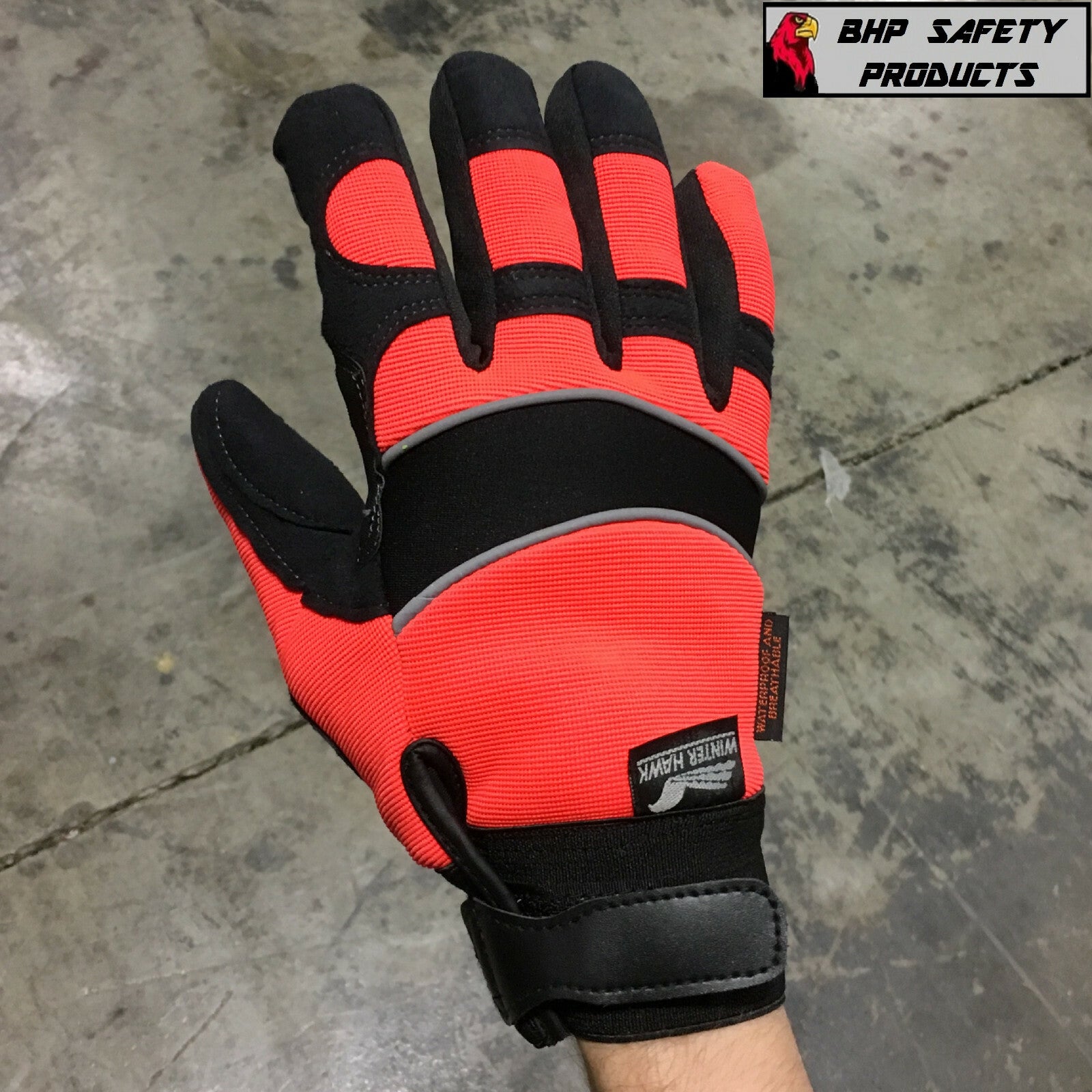 Majestic 2145 Winter Hawk Armorskin Insulated Mechanics Work Gloves, Waterproof