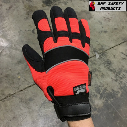 Majestic 2145 Winter Hawk Armorskin Insulated Mechanics Work Gloves, Waterproof