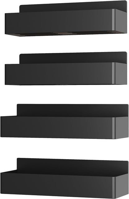 4-Pack Magnetic Spice Rack – Space-Saving Storage Shelf for Fridge, Oven or Wall | Aesthetic Pantry & Organization Small Kitchen Hack
