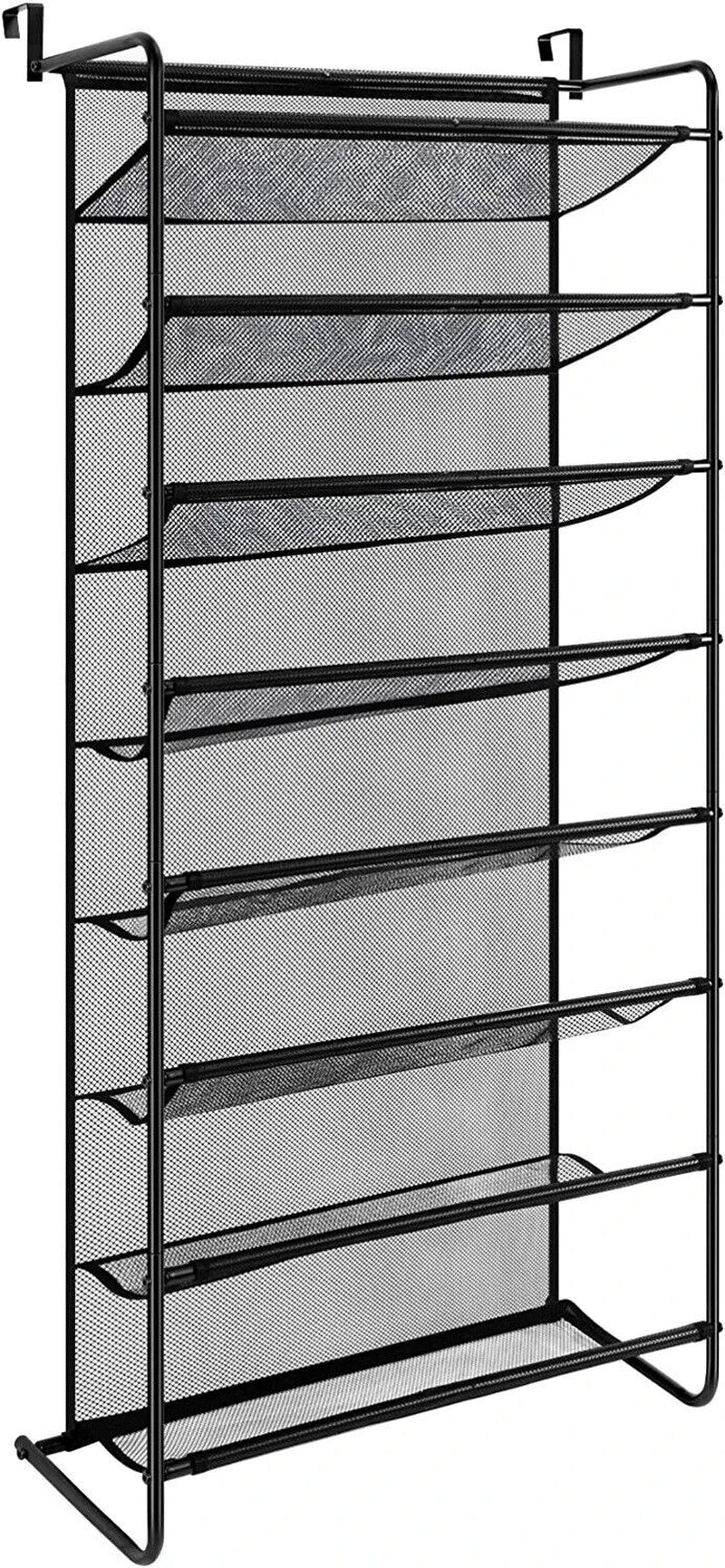 Metal Shoe Rack for Door Hanging – 8-Tier Metal Shoe Organizer Storage, Space-Saving Shoe Holder for Entryway, Closet, or Hallway, Easy Installation