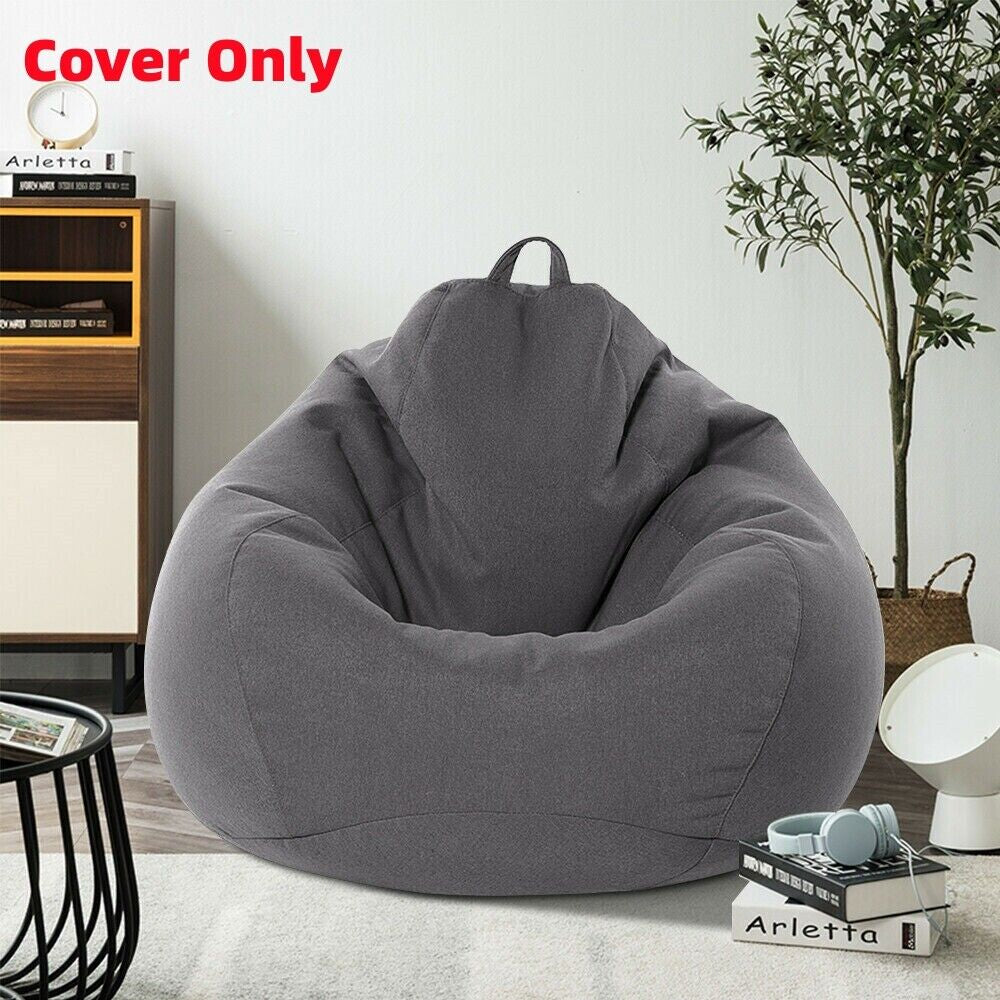 Large Bean Bag Chair Cover Indoor for Adults Kids Lazy Lounger Couch Sofa Cover