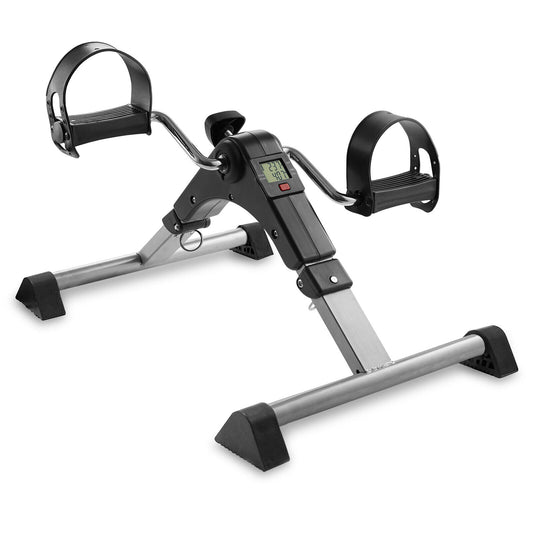 Foldable under Desk Stationary Exercise Bike - Arm Leg Foot Pedal Exerciser