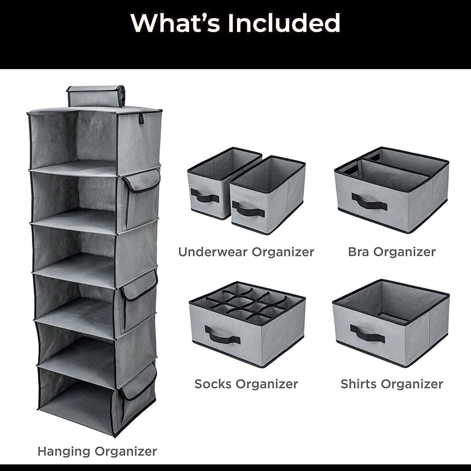 Hanging Closet Organizer Multi-Compartm