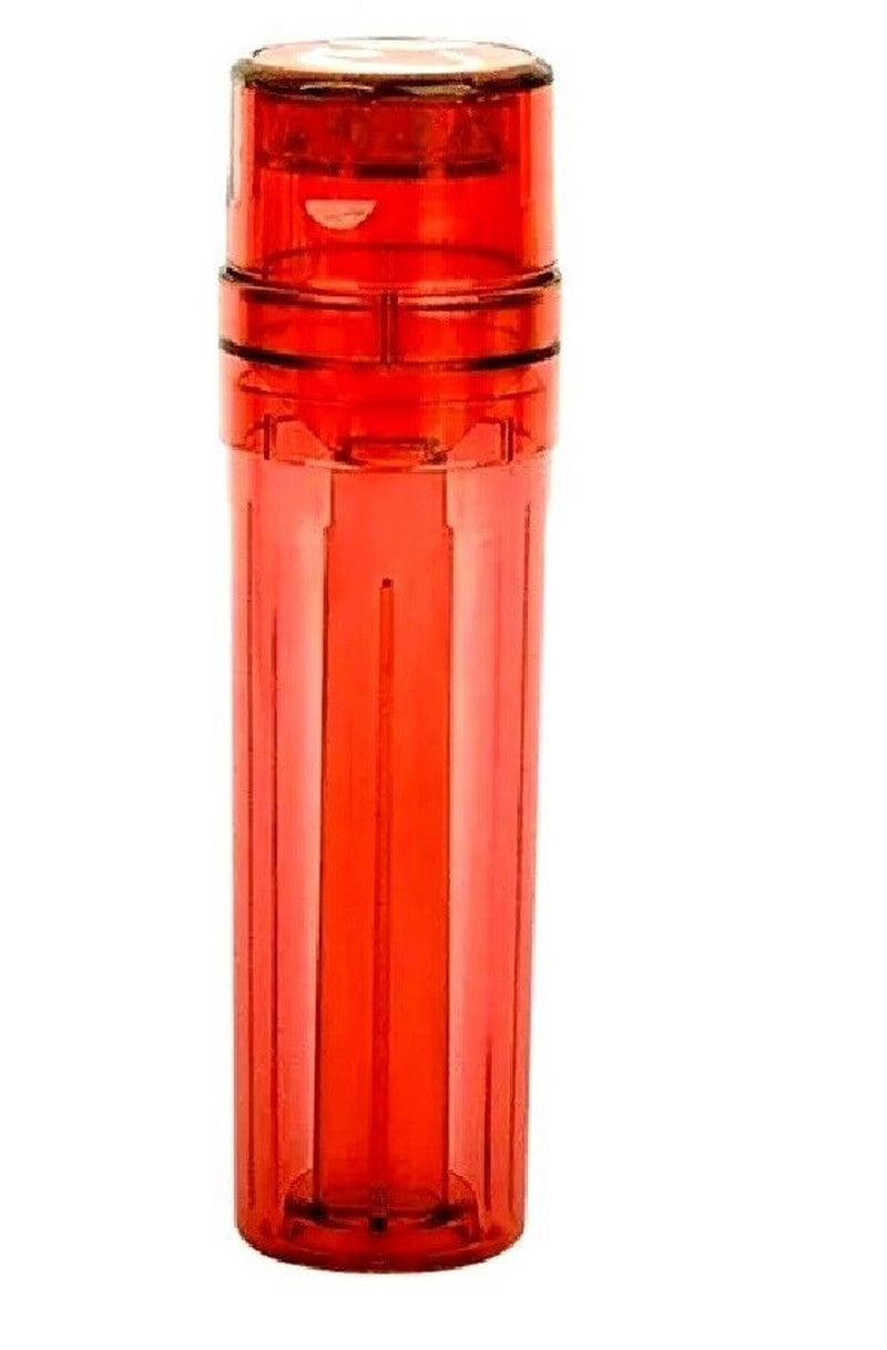 Portable Cone Storage with Built-in Grinder – Durable, Leakproof & Holds 7 Cones – Travel-Friendly, Smell-Proof, Easy to Use & Carry (Heavy-Duty Polycarbonate)