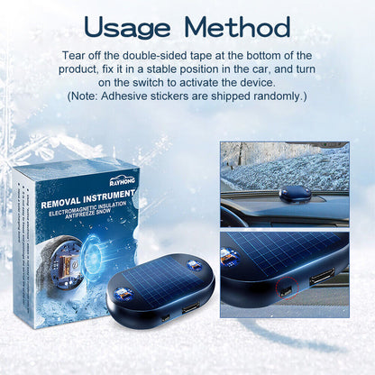 Car Snow Remover Electromagnetic Ice Melter – Touch-Free Frost & Ice Prevention, No Chemicals Needed, Keeps Windshield Clear in Freezing Temperatures!