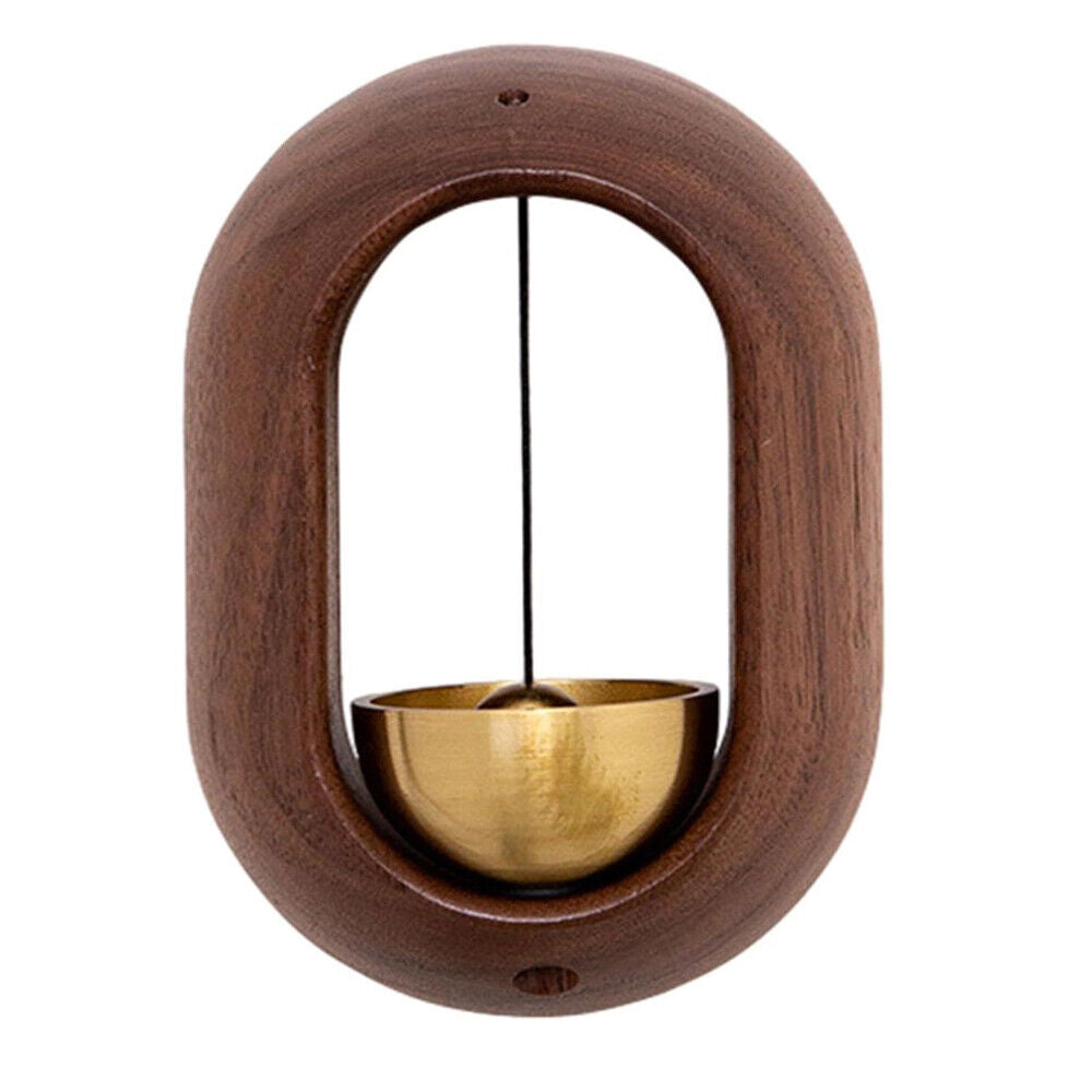 Magnetic Wind Chime Door Bell Entrance Bell Wooden-Copper for Home Coffee Shop