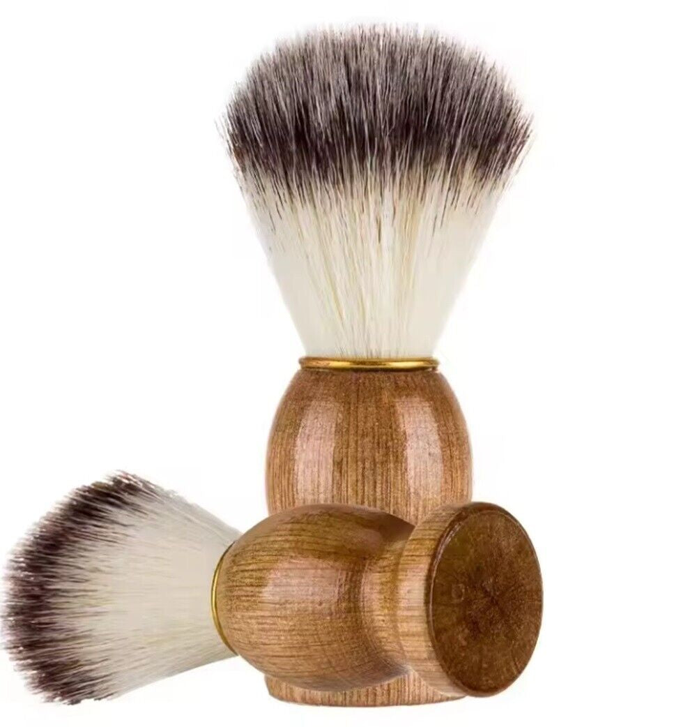 Wooden Handle Mustache Beard Brush – Boar & Nylon Bristles for Grooming, Styling & Wet Shaving | Perfect for Facial Hair Care, Soft & Durable Design