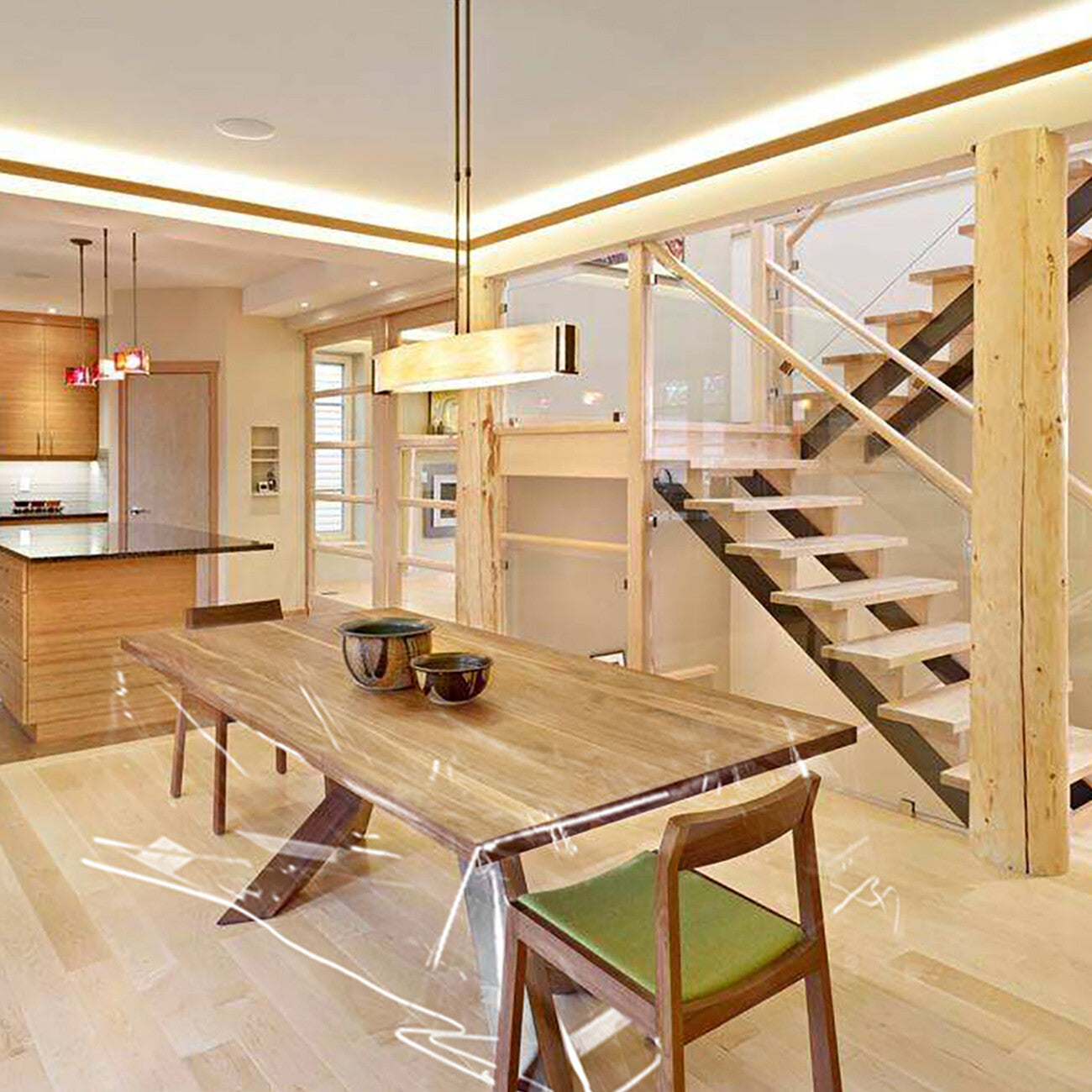 Crystal Clear Plastic Table Protector, Tablecloth Waterproof, Vinyl Table Cover