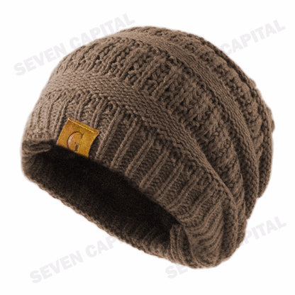 Women'S Men Knit Slouchy Baggy Beanie Oversize Winter Hat Ski Fleece Slouchy Cap