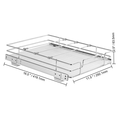 11.5 X 16.5 Inch Wire Drawer Basket Pull Out Cabinet under Sink Organizer