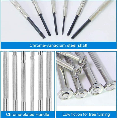 N1 Screwdriver Mini 6PCS Set with Case, Screwdriver Kit with 6 Different Size