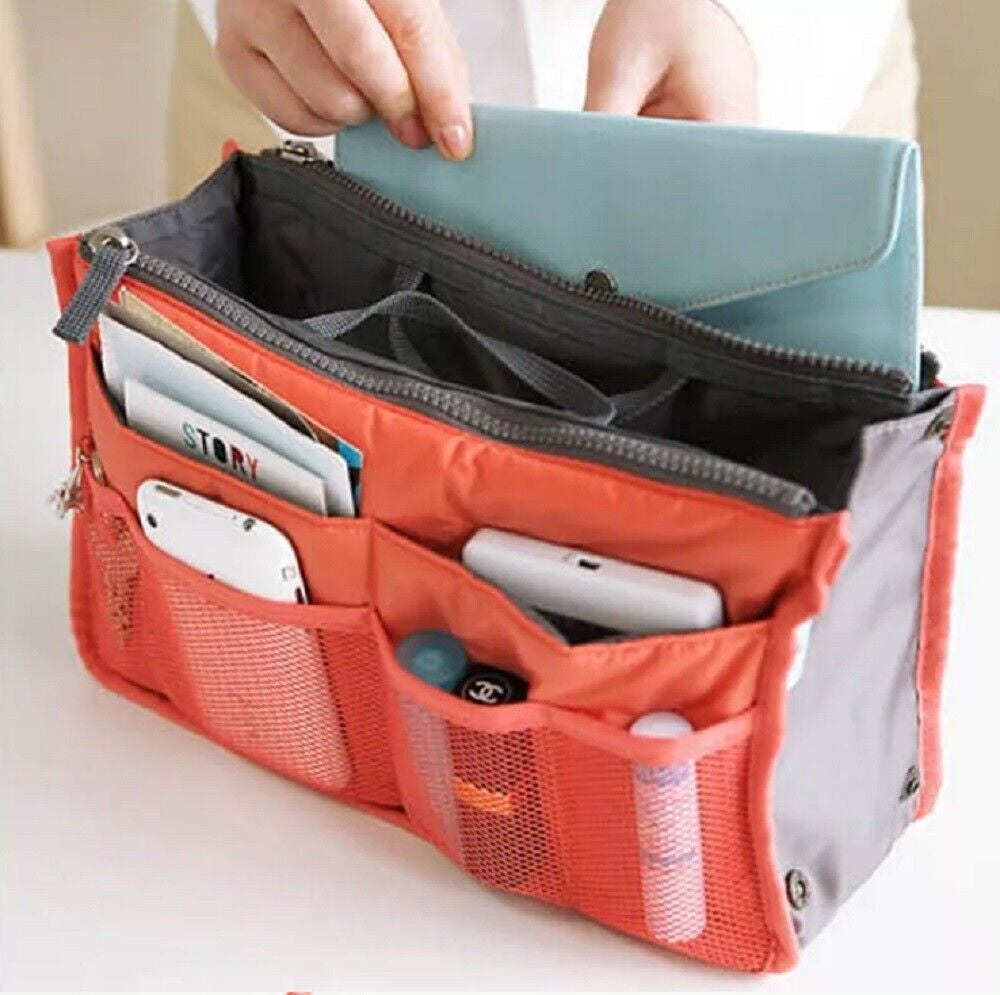 Women's Travel Purse Organizer Insert – Multi-Pocket Tote Handbag Liner for Easy Bag Swap, Lightweight Storage for Essentials, Makeup & Accessories