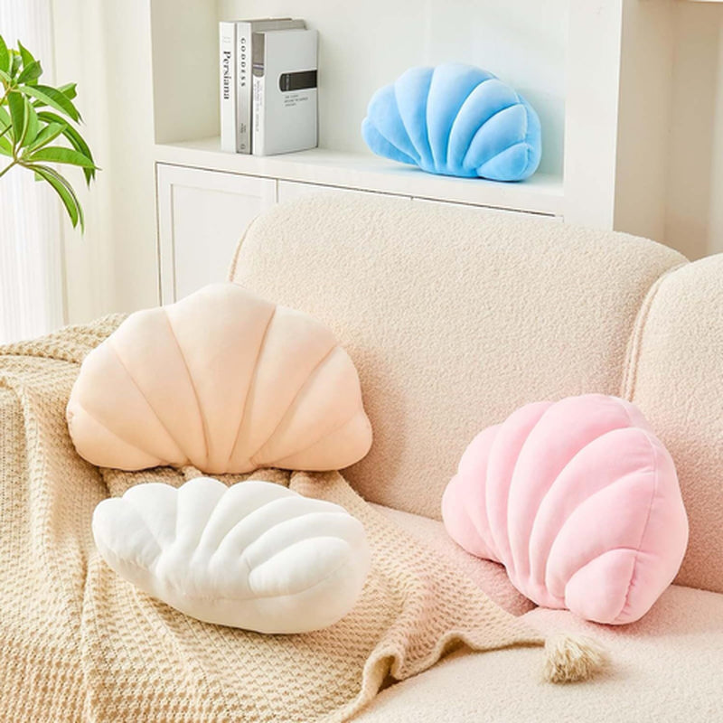 Uvvyui Beige Seashell Decorative Throw Pillow, Soft Small-13X10 Inch,