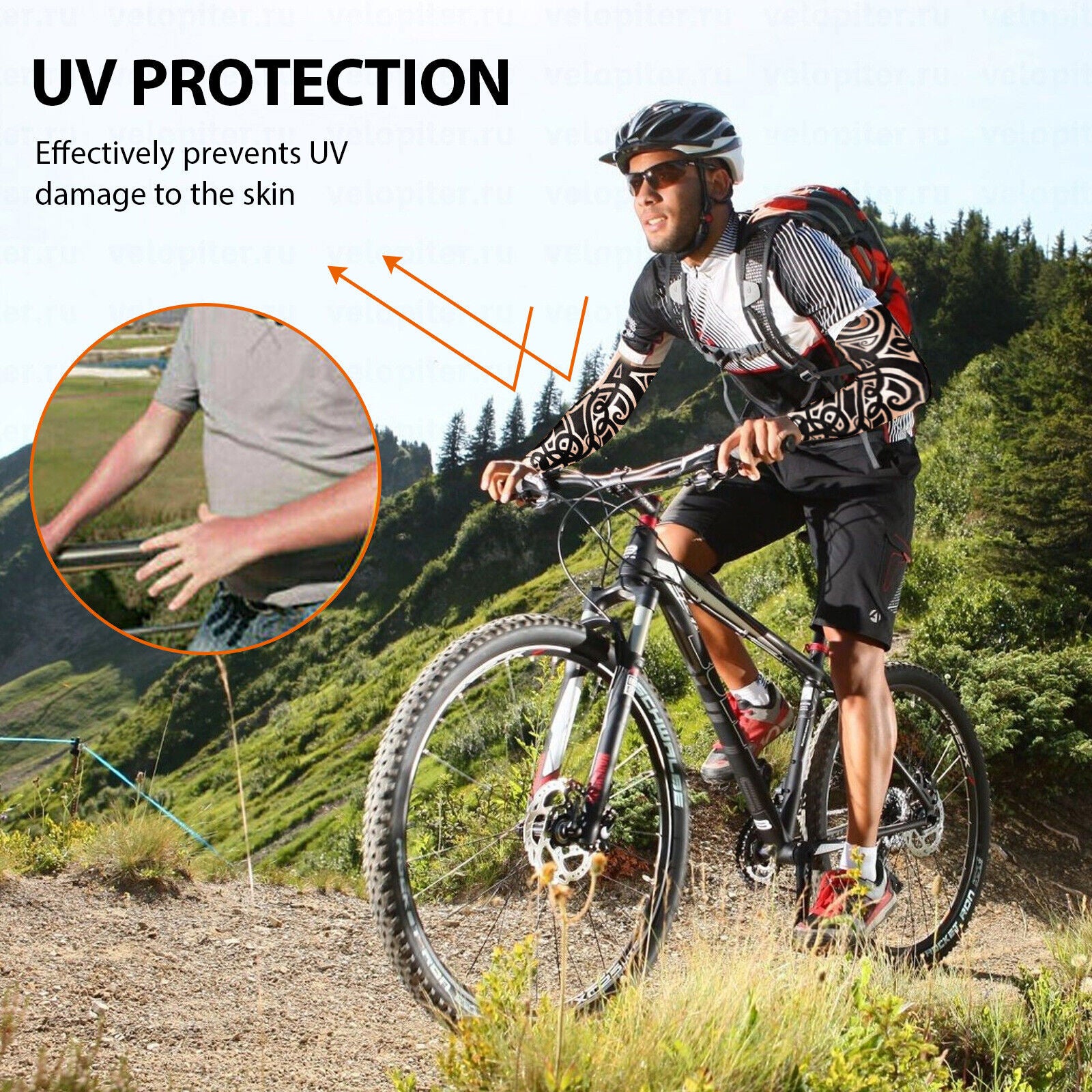 10/5Pcs Tattoo Cooling Arm Sleeves Cover Basketball Golf Sport UV Sun Protection