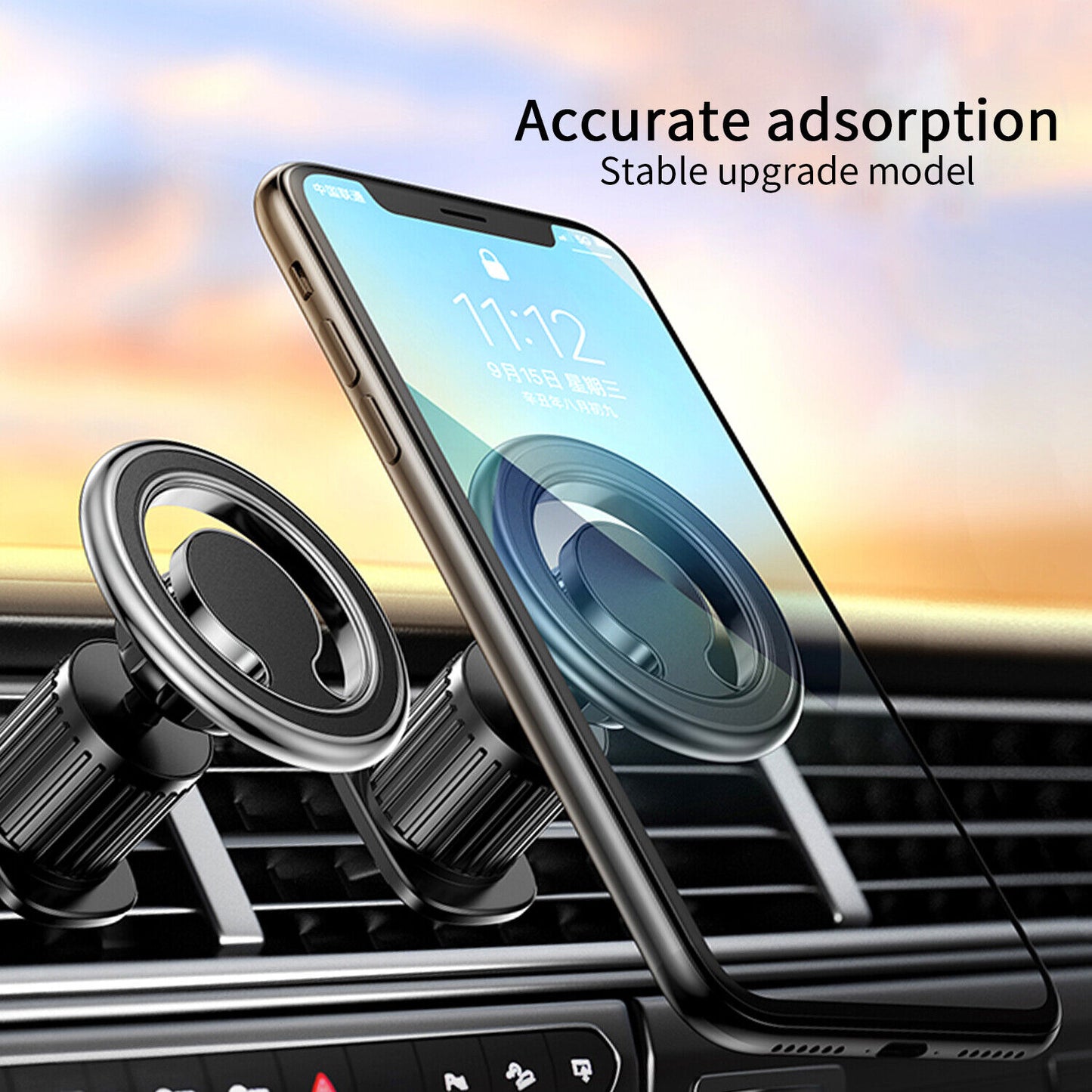 Strong Magnetic 360° Rotation Mag Safe Air Vent Car Mount Dashboard Phone Holder