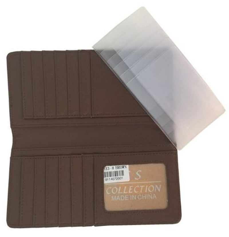 Longhorn Men Wallet Western Bifold Check Book Style W011-30 Ostrich Brown