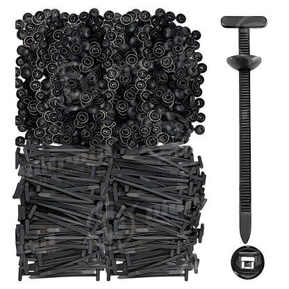 50PCS Nylon Universal Cable Tie Buckle Self-Locking Nylon Zip Ties Holder NEW