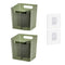 Set of 2 Storage Organizer Bins Wall Mounted Shower Caddy, Bathroom Shelves S...