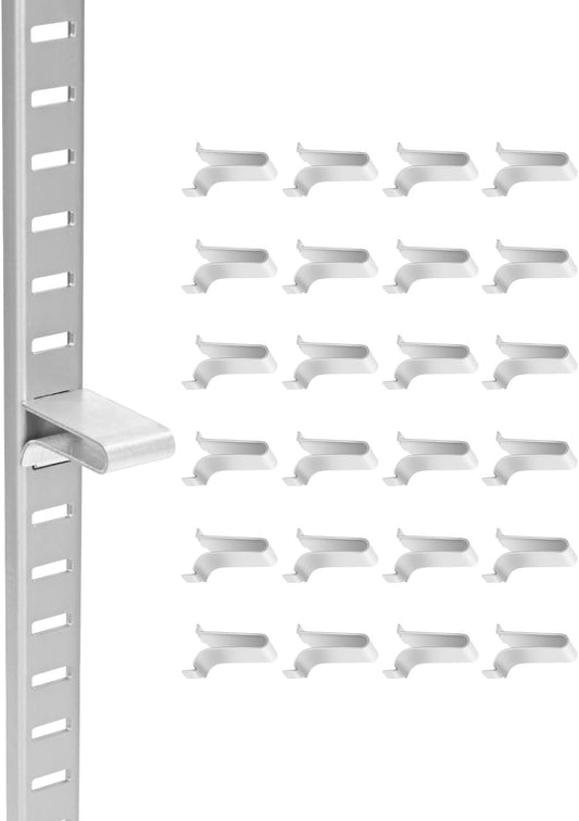 VEVOR Shelf Clips 40 Pack Adjustable Steel Pilaster Shelf Clips for Shelves