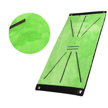 Velvet Golf Training Mat Swing Detection Practice Training Hitting Aid Game Pad