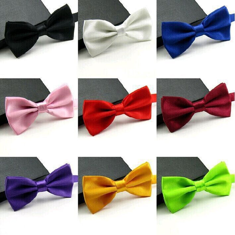 Mens Bow Tie Pre-Tied Fashion Novelty Adjustable Tuxedo Bowtie Wedding Necktie