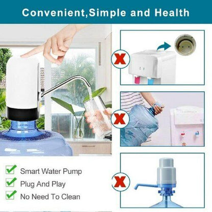 Water Bottle Switch Pump Electric Automatic Universal Dispenser 5 Gallon USB