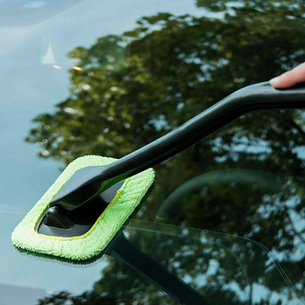 Microfiber Windshield Clean Car Auto Wiper Cleaner Glass Window Tool Brush Kit