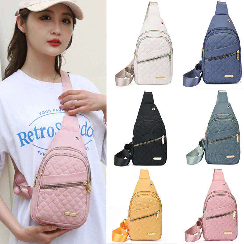 Adjustable Bag Strap Waterproof Cross Body Bag Ladies Handbag Shoulder Bag Womens Purse Travel Sports