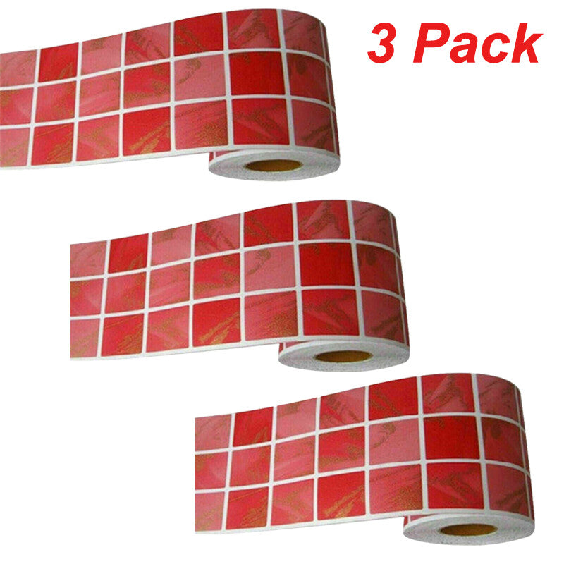 Self Adhesive Mosaic Backsplash Waterproof 3D Wall Sticker Kitchen Wall Stickers