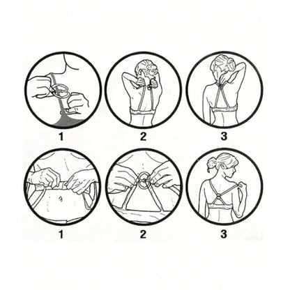 4 Piezas Mujeres Sujetador Correa Soporte Clips Para Espalda Corredora Antideslizante Sujetador Cruzado Espalda Clips