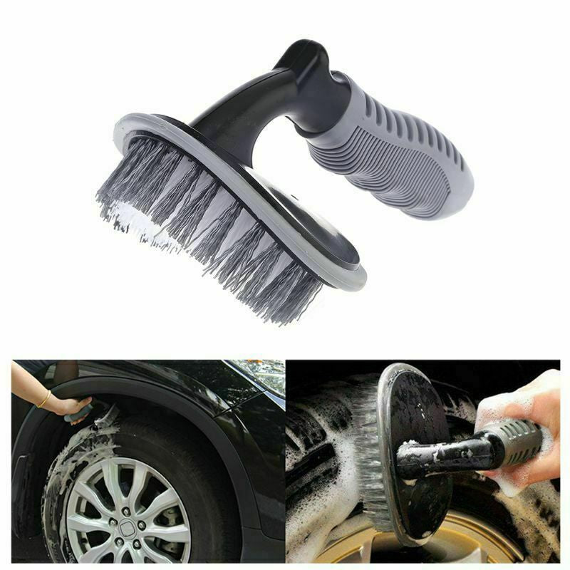 Car Detailing Cleaning Brush Polishing Pad Tire Rim Washing Scrub Wheel Cleaner