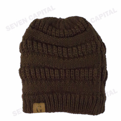 Women'S Men Knit Slouchy Baggy Beanie Oversize Winter Hat Ski Fleece Slouchy Cap