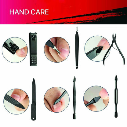 18PCS Manicure Set Pedicure Tools and Nail Clippers Professional Stainless Steel