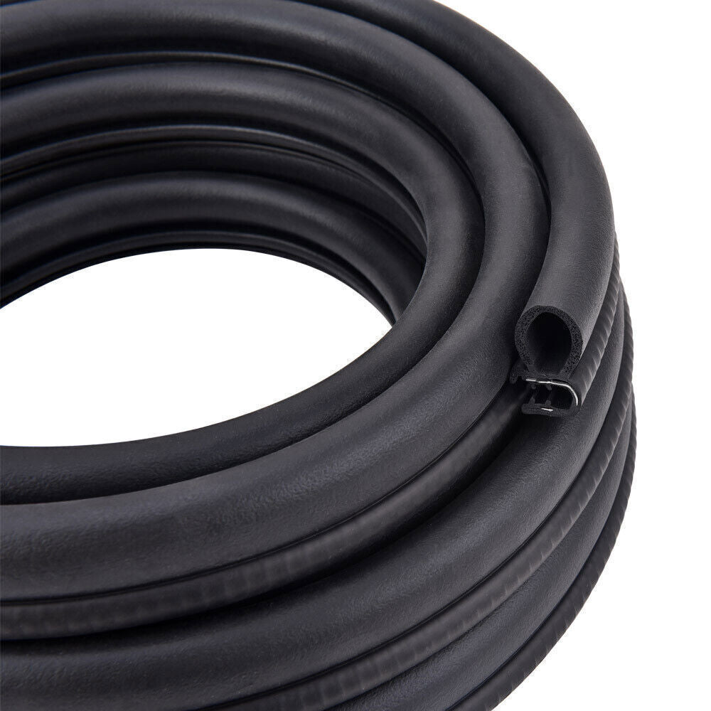 For 20Ft Car SUV Rubber Seal Weather Strip Door Window Lock Trunk Hood Edge Trim