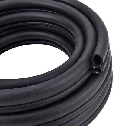 For 20Ft Car SUV Rubber Seal Weather Strip Door Window Lock Trunk Hood Edge Trim
