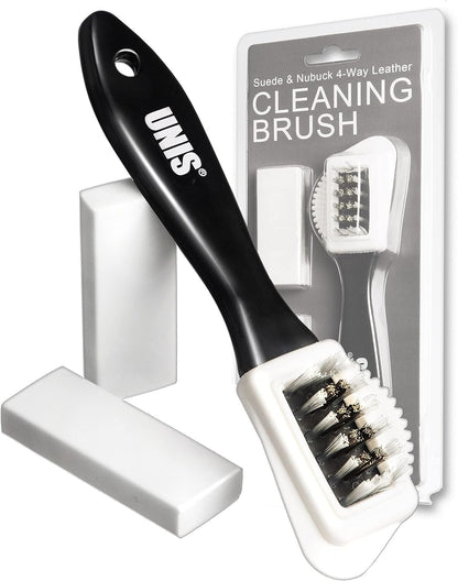 Suede & Nubuck Leather 4 Way Cleaning Caring Brush Shoe & Boots Cleaner Essentia